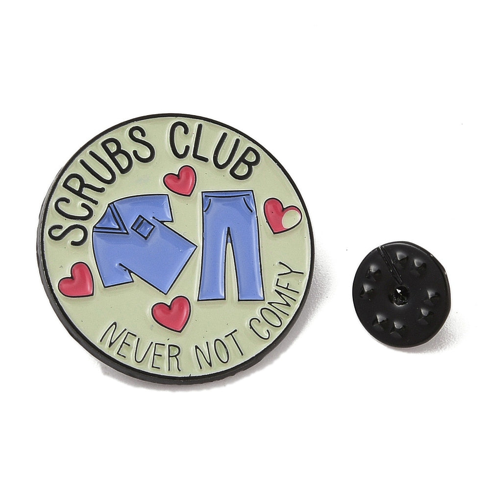 'scrubs club' enamel pin