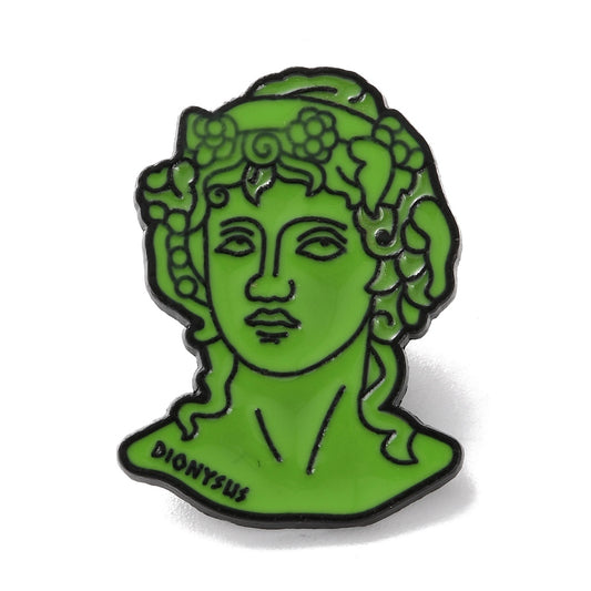 Mythologic Greek female figure enamel pin
