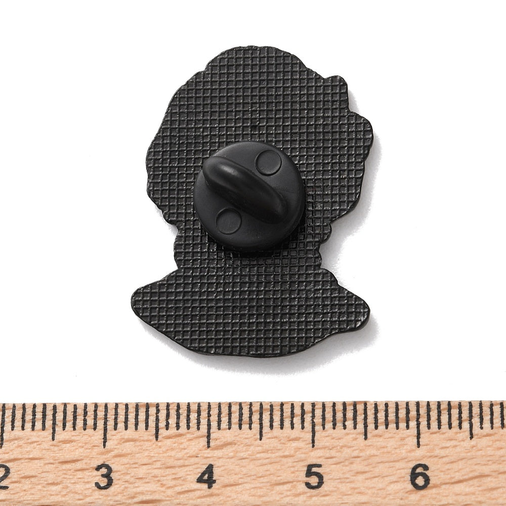 Mythologic Greek female figure enamel pin