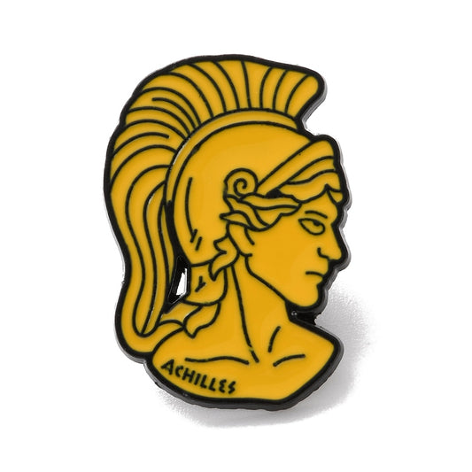 Mythologic Greek male figure enamel pin