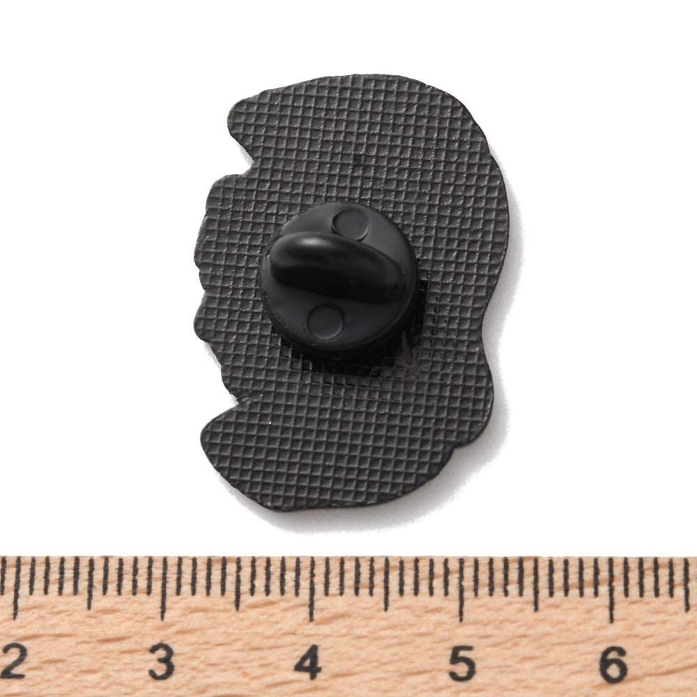 Mythologic Greek male figure enamel pin