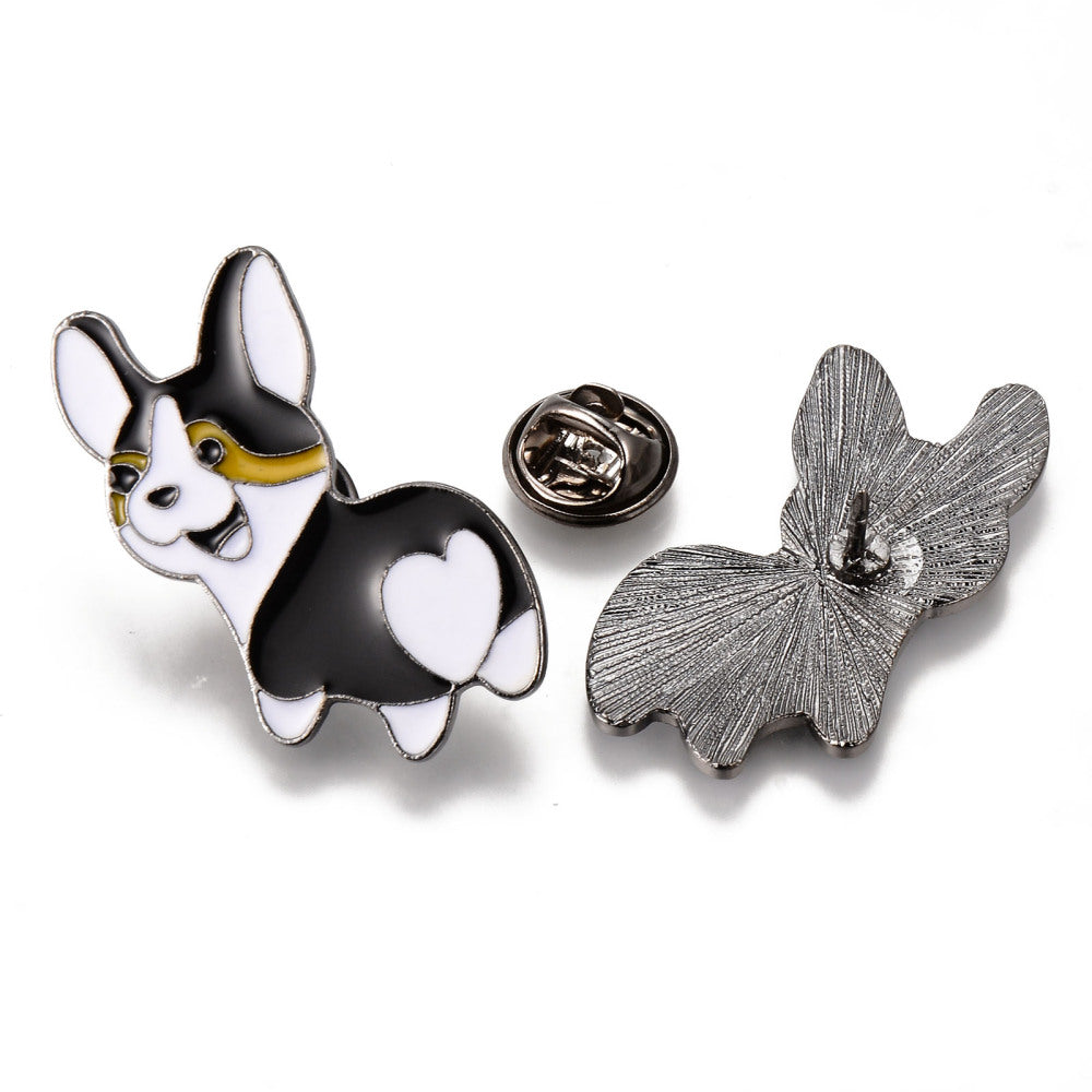 Corgi dog enamel pin