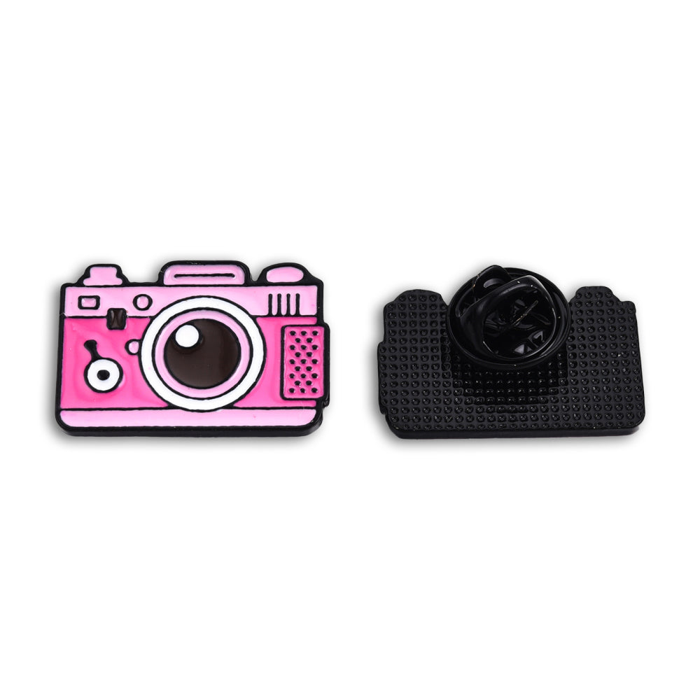 Camera Phone Pin Pink camera enamel pin – Jelly Metal