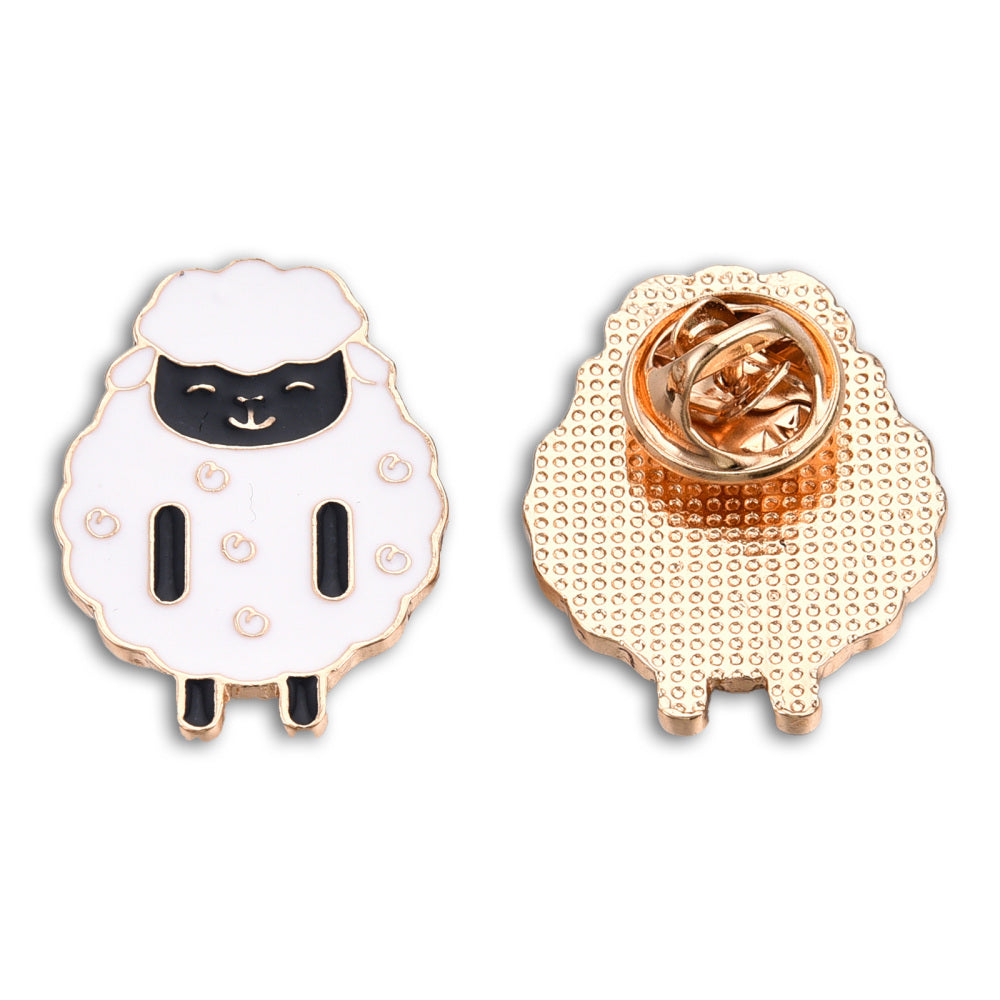 Sheep enamel pin