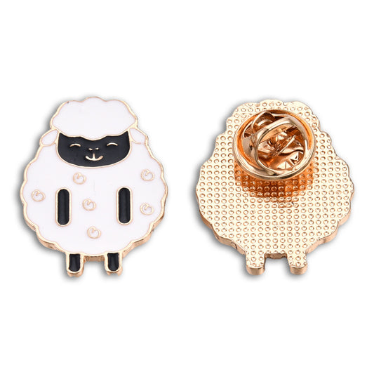 Sheep enamel pin