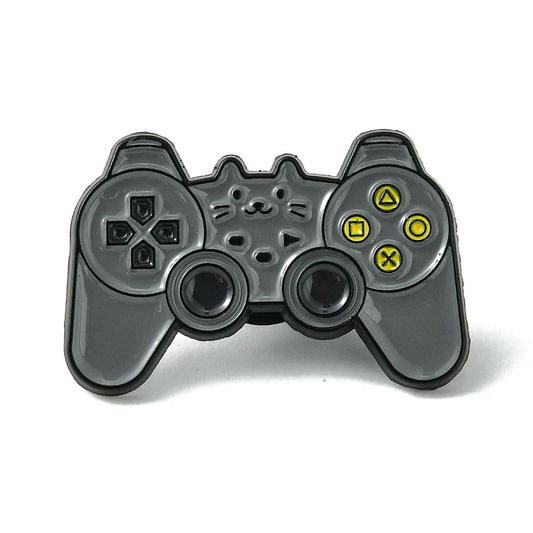Handheld game controller enamel pin