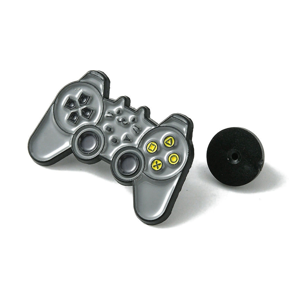 Handheld game controller enamel pin