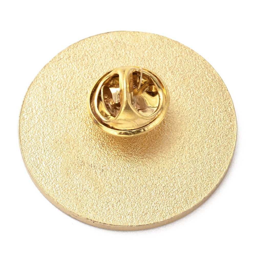 Pi enamel pin
