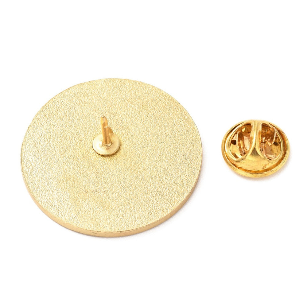 Pi enamel pin