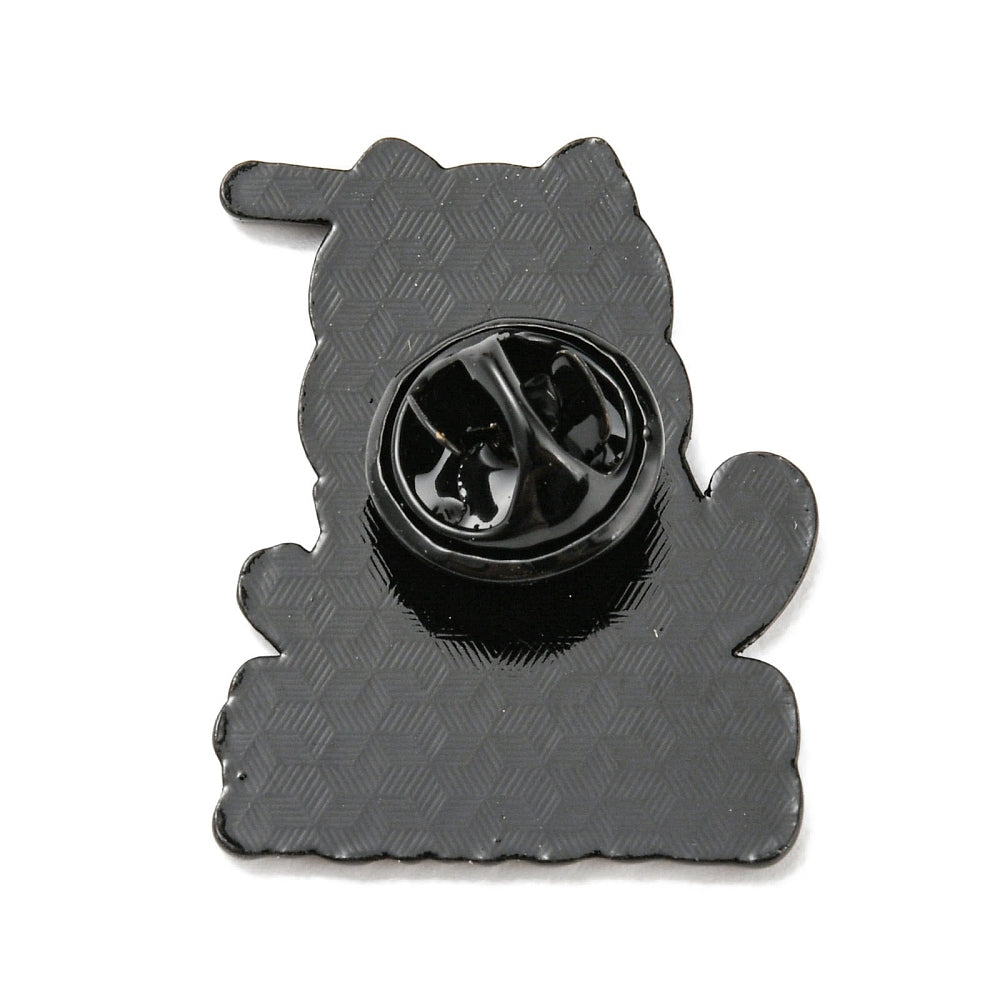 'it fine, I'm fine, everything's fine' cat die enamel pin