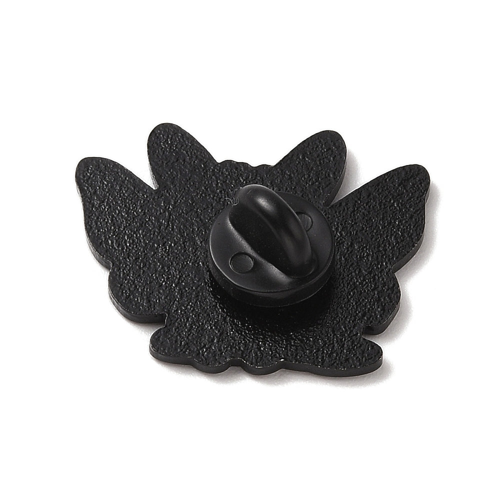 Corgi butterfly enamel pin