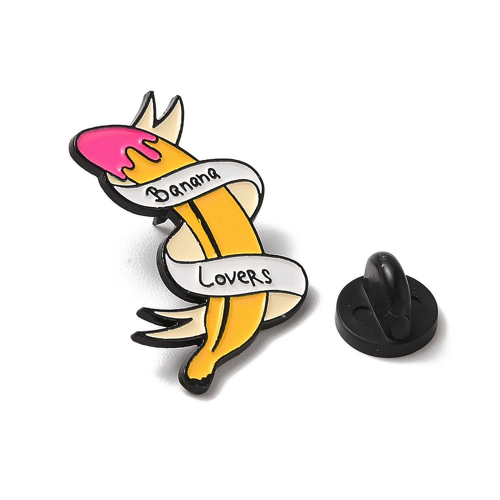 Banana lovers enamel pin