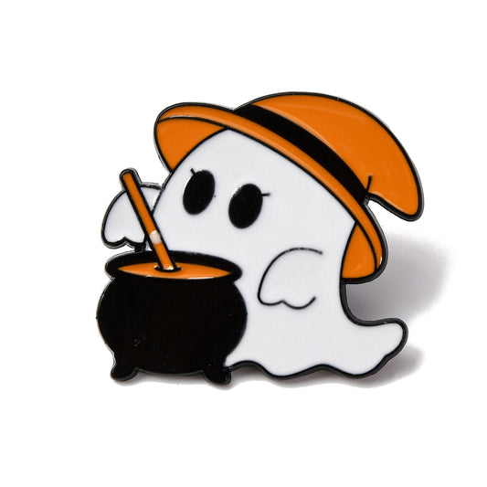 Ghost brew enamel pin