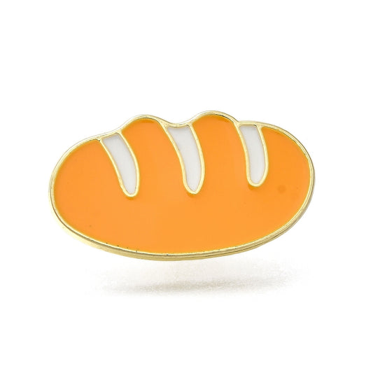 Bread roll enamel pin