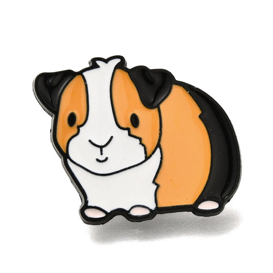 Hamster guinea pig enamel pin