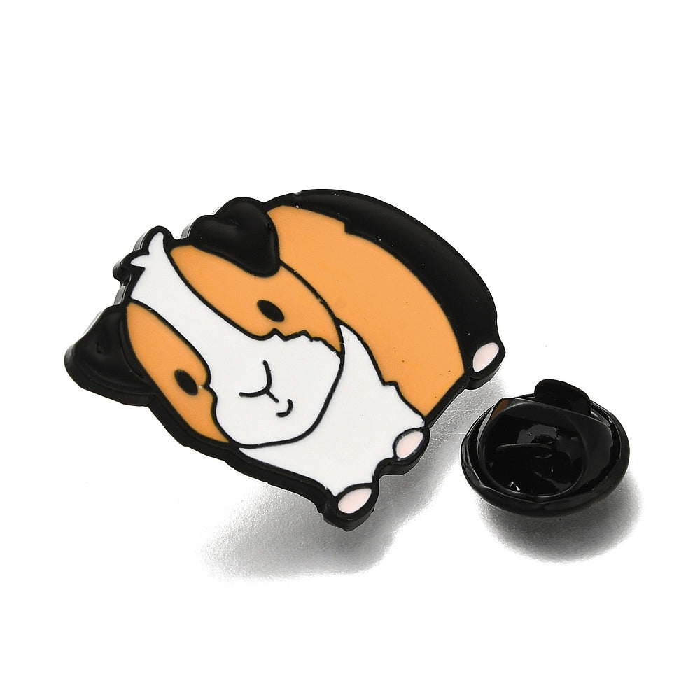 Hamster guinea pig enamel pin