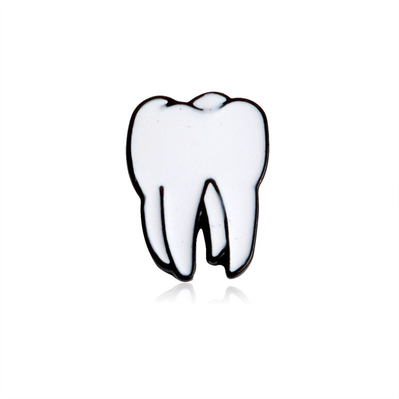 Big Tooth Pin Molar tooth enamel pin – Jelly Metal