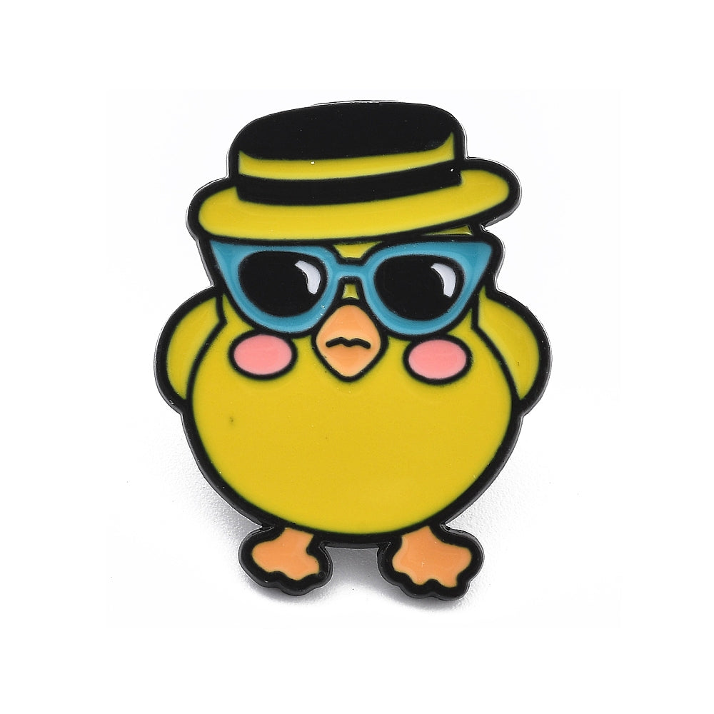 Cool chick enamel pin