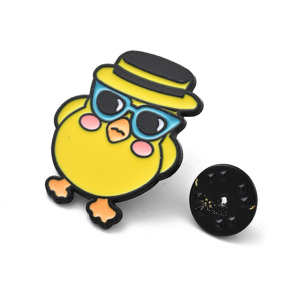 Cool chick enamel pin