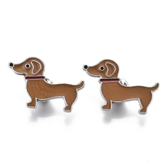 Dachshund enamel pin