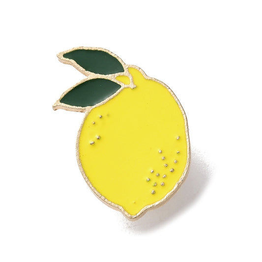 Lemon enamel pin