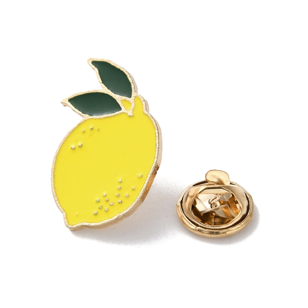 Lemon enamel pin