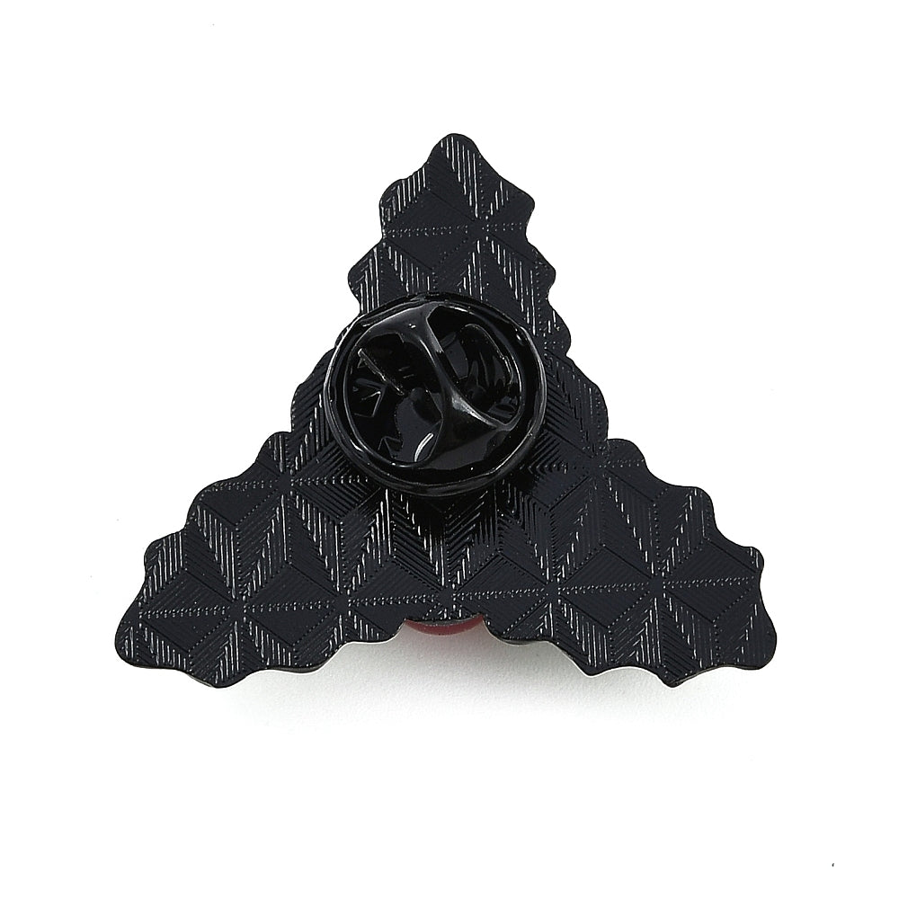 Christmas holly enamel pin