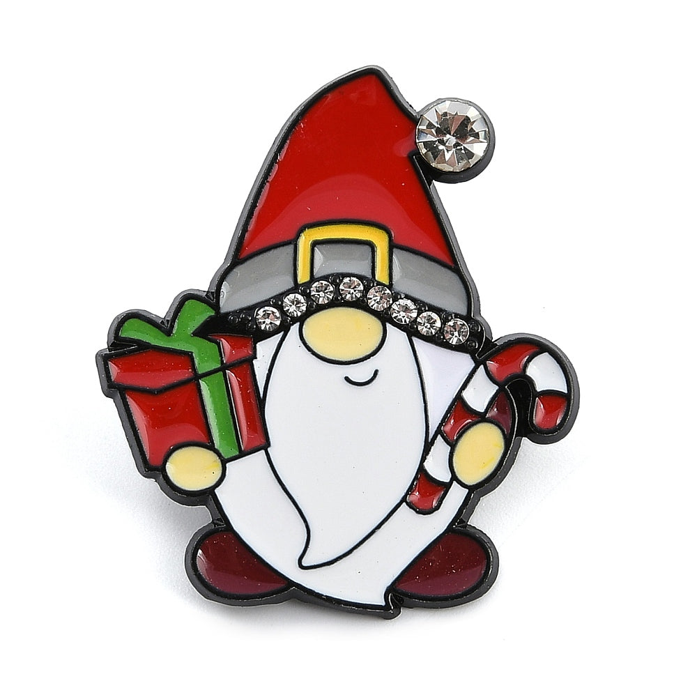 Christmas elf enamel pin