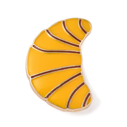 Croissant enamel pin