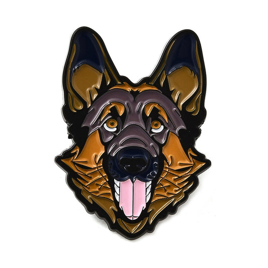 German Shepard dog enamel pin