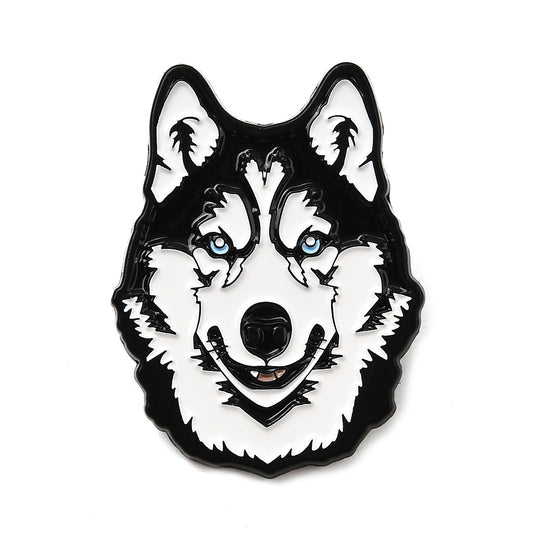 Husky dog enamel pin