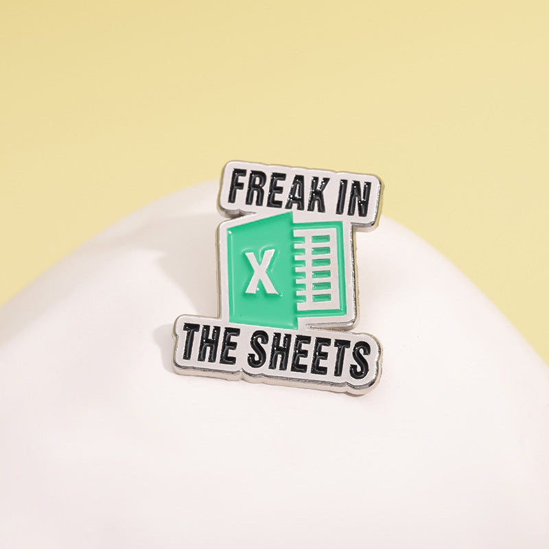 Freak in the sheets enamel pin