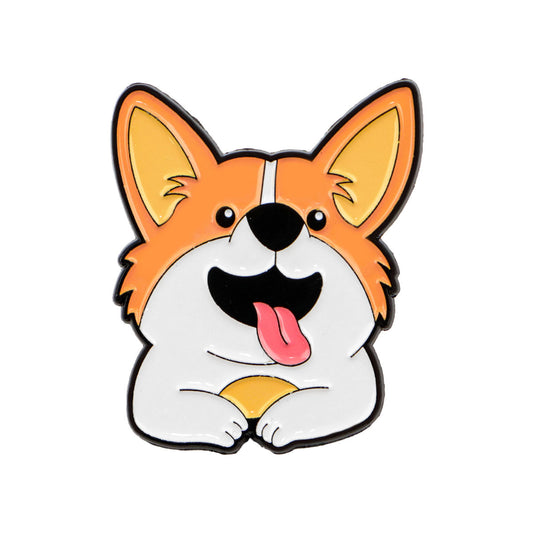 Corgi dog enamel pin