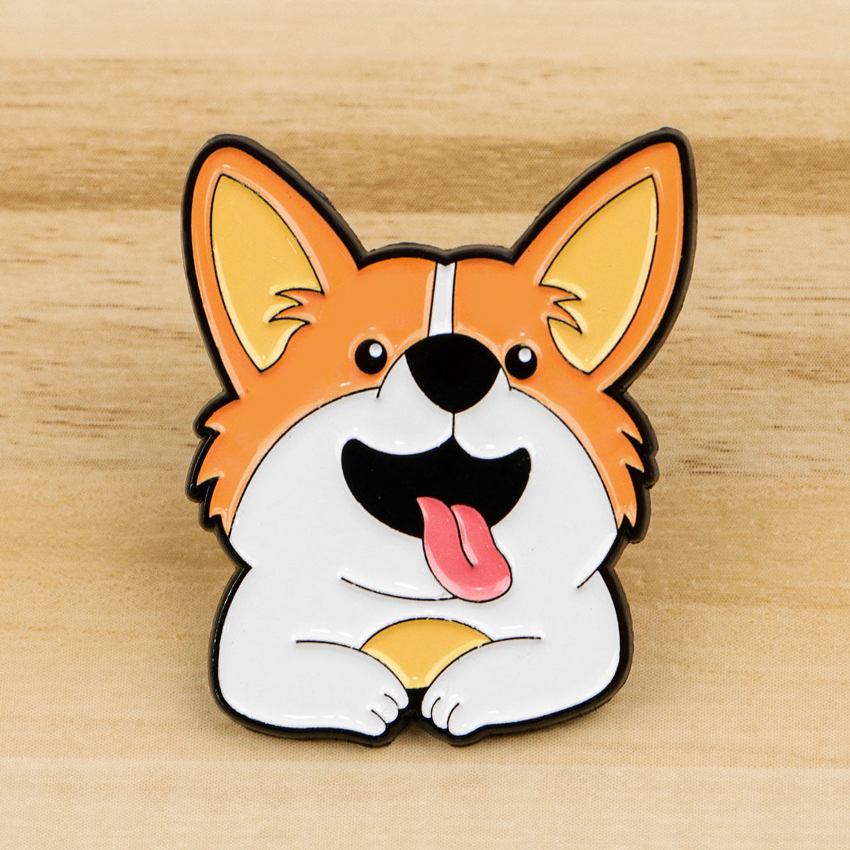 Corgi dog enamel pin