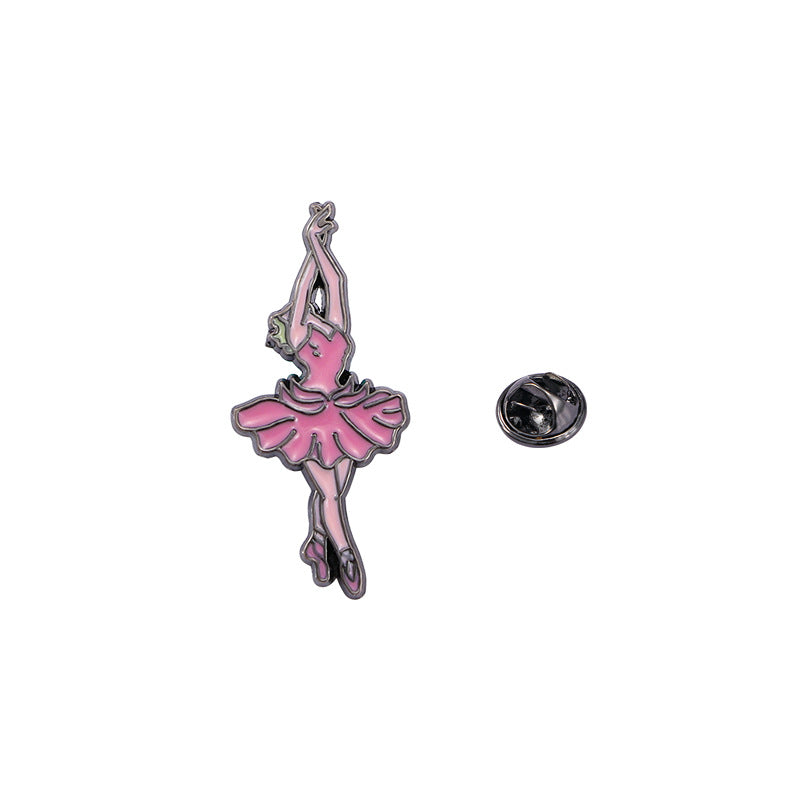 Ballerina enamel pin – Jelly Metal