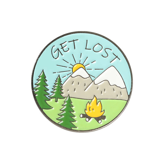 'Get lost' enamel pin