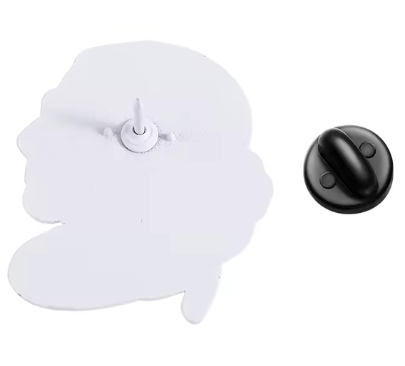 'Speak your mind even if your voice shakes' enamel pin