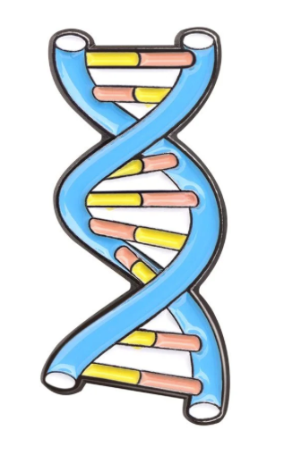 DNA enamel pin