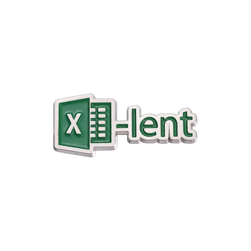 Excel-lent enamel pin